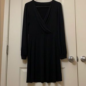 Long sleeve black dress
